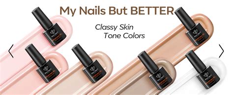 Amazon Modelones Builder Gel Nail Polish Set Base Colors 8 In One Jelly Caramel Brown Nude