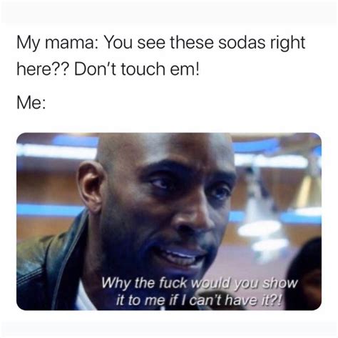My Mama You See These Sodas Right Here Don T Touch Em Why The Fuck You Show It To Me If I