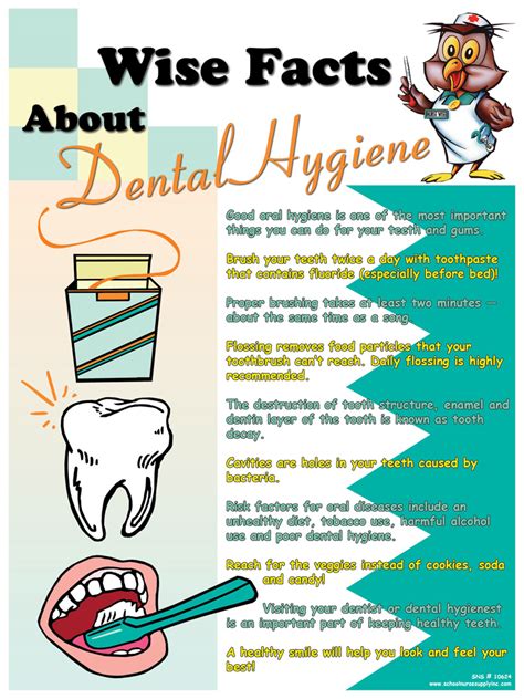 Sns Wise Facts About Dental Hygiene Poster 10624