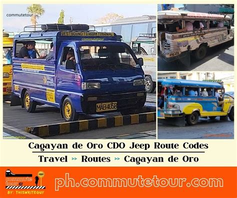 CDO Jeep Routes | Cagayan de Oro Jeepney and Modern Jeepney Route Codes
