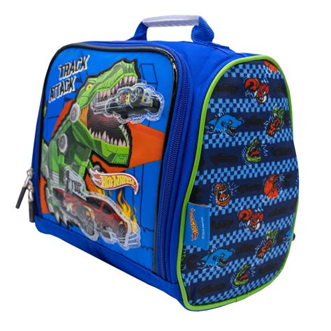 LONCHERA HOT WHEELS DINO AZUL MARINO