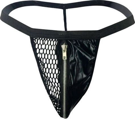String Visnet Latex Sexy Elastisch Rits Heren Mannen Lingerie Goedkoop Bol