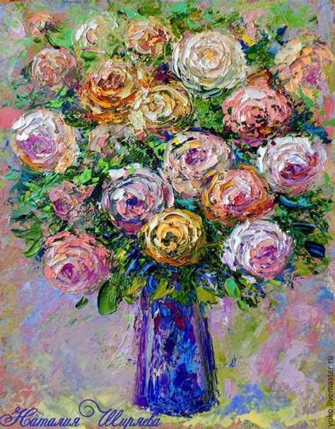 Картины Розы Маслом – 25 очаровательных сюжетов - Наталия Ширяева