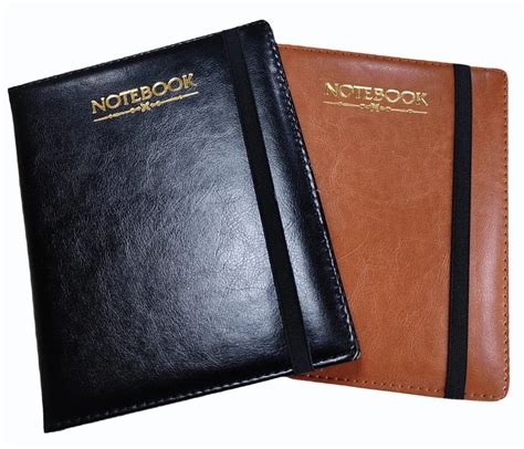 Faux Leather Cover Glue Bound Note Book Diary No Size A At