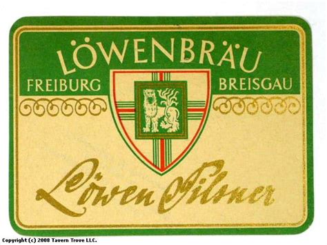 Item #43816 1960 Löwen Pilsner Label