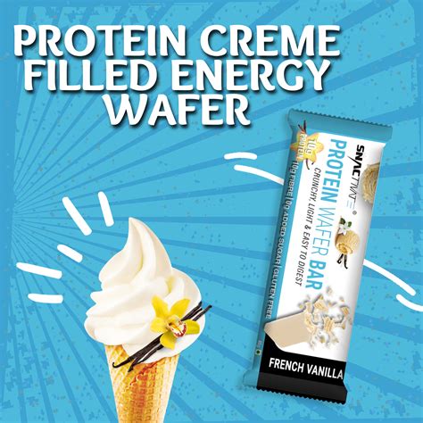 Snactivate Protein Wafer Bar French Vanilla Pack Of 6