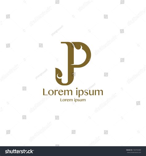 Corporate Identity P Branding Thai Art Stock Vector (Royalty Free ...