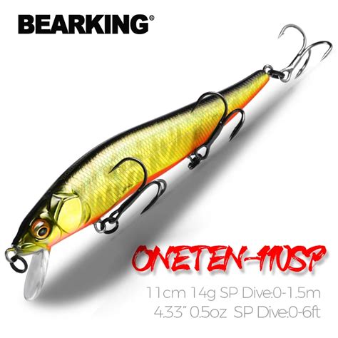 Bearking Isca De Pesca Profissional Artificial Qualidade Mergulho De 1