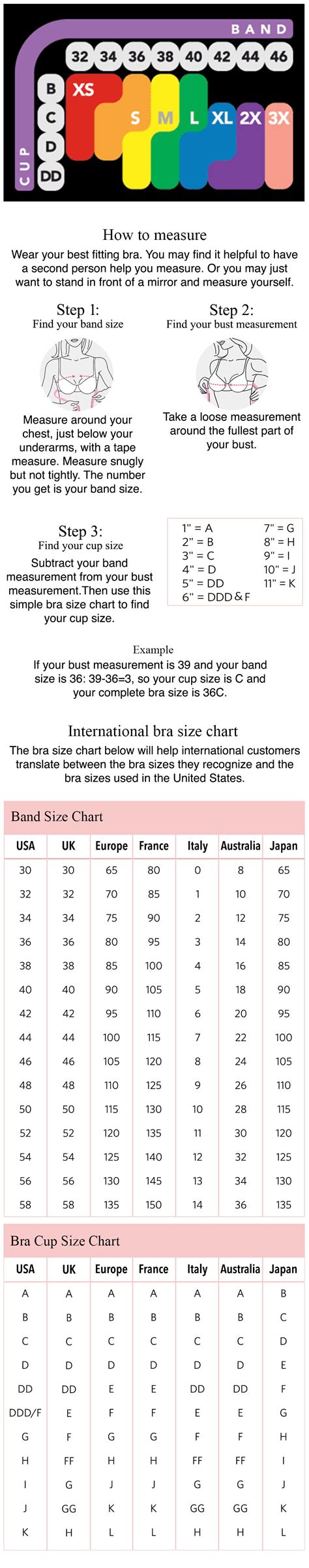 Bali Bra Sizes