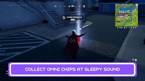 Collect Omni Chips At Sleepy Sound Fortnite Chapter 3 Season 2 Youtube