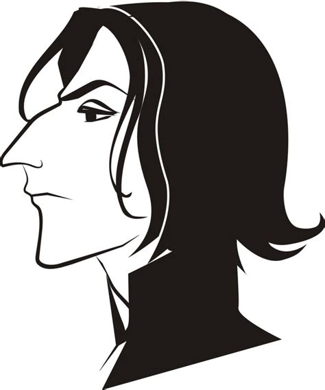 Иллюстрация Северус Снейп в стиле 2d, графика | Illustrators.ru