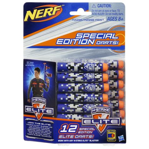 Nerf N-Strike Elite 12 Special Edition Elite Darts Pack (Blue ...