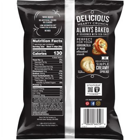 Stacy S Simply Naked Bagel Chips Snacks 7 Oz Frys Food Stores