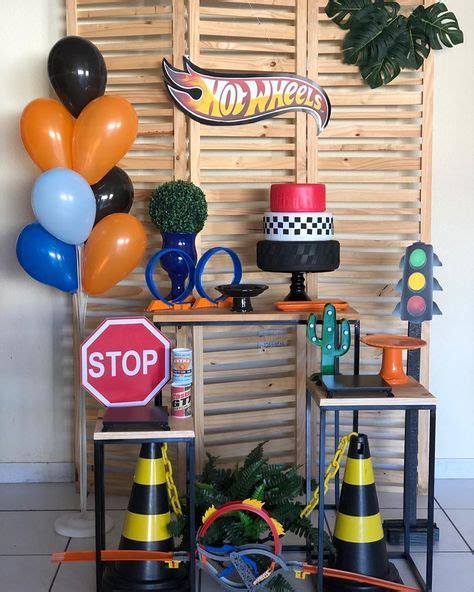 Picnic Hot Wheels Pra Gente Mi Da Cria Es Construction Party Decorations Race Car Party