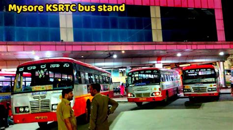 Mysore Ksrtc Bus Stand ஒரு பார்வை Inter State Buses Kerala Srtc