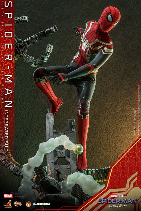 Hot Toys MMS623 Spider Man No Way Home 1 6th Scale Spider Man Integrated Suit