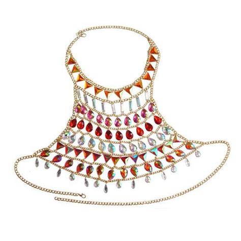 Corps Cha Ne Soutien Gorge Sexy Strass Bikini Soutien Gorge Corps Halter Dos Nu Paillettes