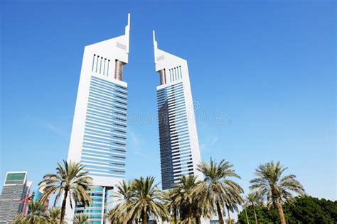 The Emirates Towers Skyscrapers Editorial Stock Photo - Image of ...