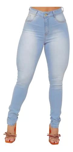 Calças Jeans Feminina Hot Pants Skinny Cintura Alta Parcelamento sem juros