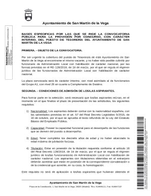 Completable En L Nea Convocatoria Pblica Para La Provisin Por Fax