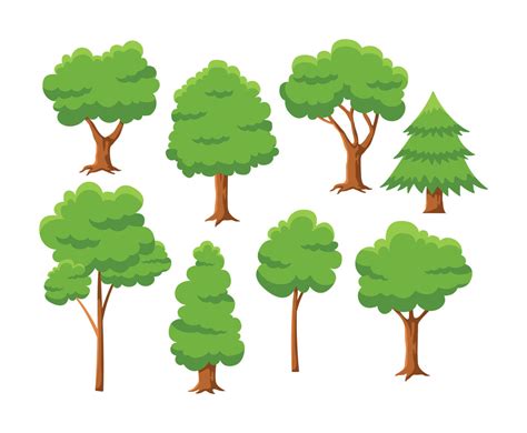 Free Cartoon Tree Vector Vector Art & Graphics | freevector.com