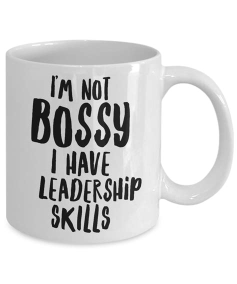 Bossy Mug Im Not Bossy Boss Mugs Girl Boss Mug Office Mug Funny Mugs