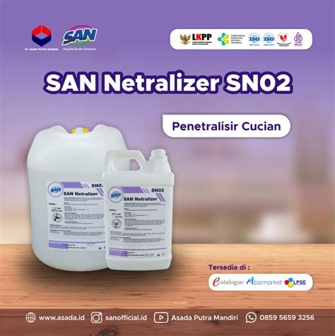neutralizer laundry  pencucian linen san netralizer sn