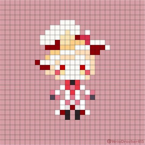 Lucifer Morningstar Hazbin Hotel Pixel Art