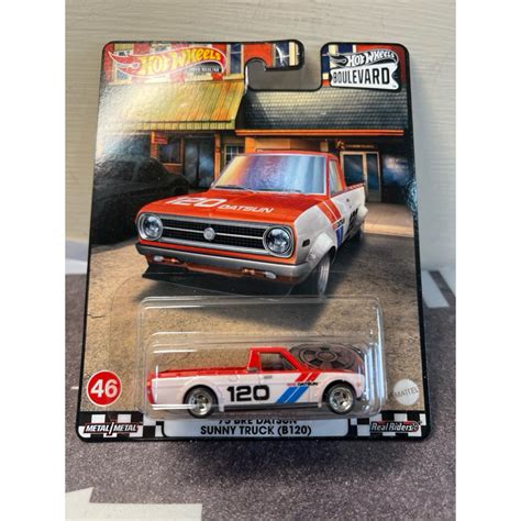 全新未拆 日版 hot wheels 風火輪 林蔭大道 datsun sunny truck b120 貨卡 蝦皮購物