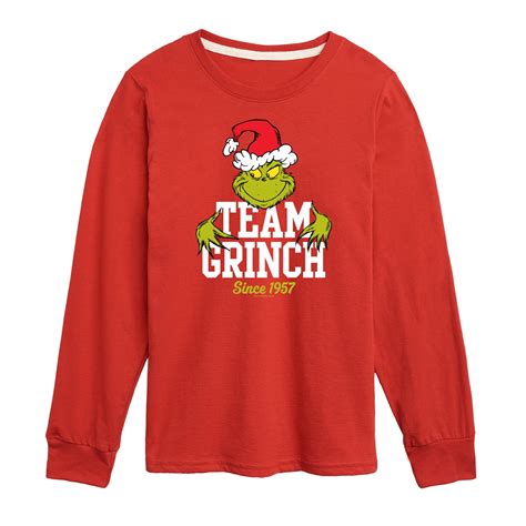 Dr Seuss The Grinch Christmas Team Grinch Toddler And Youth Long