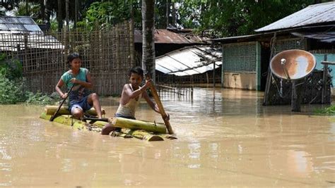 Assam Floods 2022 Over 7 Lakh Lives Affected 25 Die In Deluge And