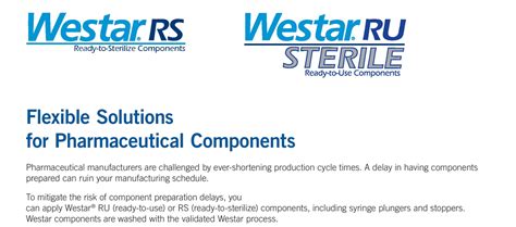 West Westar® RS / RU Gummistopfen & Plunger