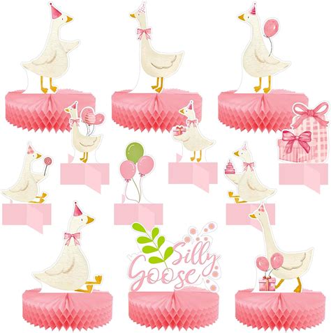 Amazon.com: Lincia 12 Pcs Silly Goose Birthday Party Decorations