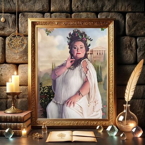 fat lady art print wizard home decor digital  etsy