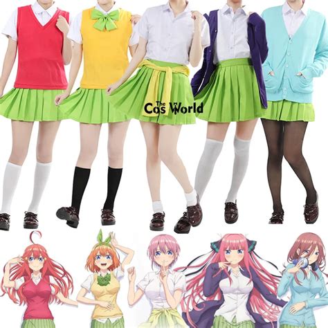 The Quintessential Quintuplets Nakano Ichika Nino Miku Yotsuba Itsuki ...