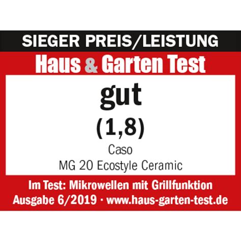 CASO MG 20 Ecostyle Ceramic online bei caso-design.de bestellen