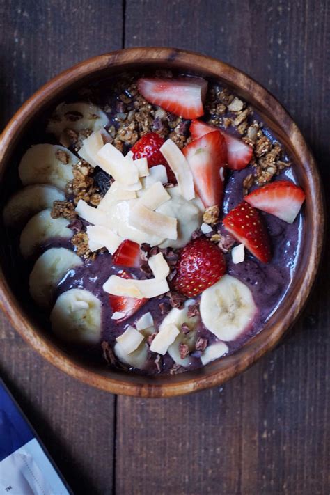 Purple Love Bowl Açaí Overnight Oats Pudding Acai Bowls Recipe Acai Smoothie Recipe Clean