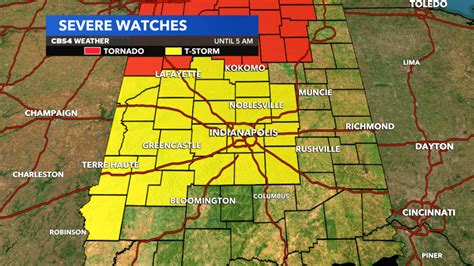 Severe Thunderstorm Watch Issued For Central Indiana Wttv Cbs4indy