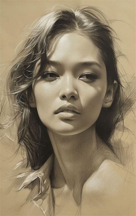 Pin By Vi Ma On Arte In 2024 Portrait Sketches Portraiture Drawing Portrait Drawing