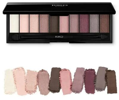 Палітра з 10 тіней для повік Kiko New Soft Nude Eyeshadow Palette 01 Garden Rose купити