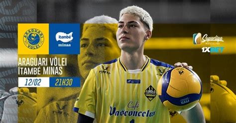 Super Liga Masculina 1XBet Araguari Vôlei X Itambé Minas em Araguari