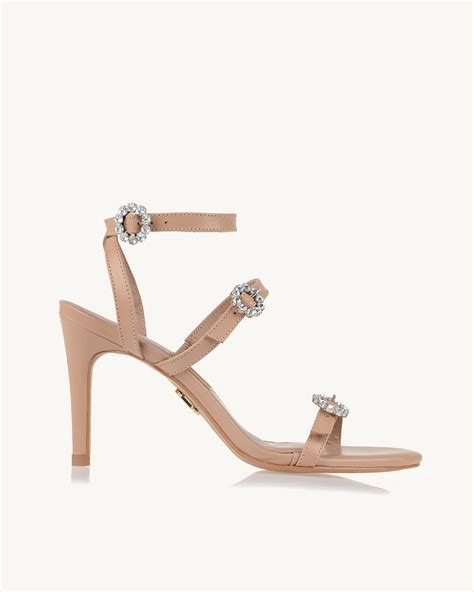 UZA Shoes Sandália Salto Alto Milano Nude Coleção Primavera Verão 2025