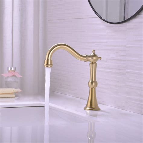 Bathselect Deck Mount Commercial Brushed Gold Touchless Automatic