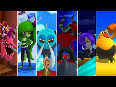 Sonic Lost World All Bosses Cutscenes Including DLC Hidden Zone