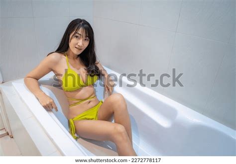 Sexy Asian Woman Wear Yellow Bikini Stock Photo 2272778117 Shutterstock