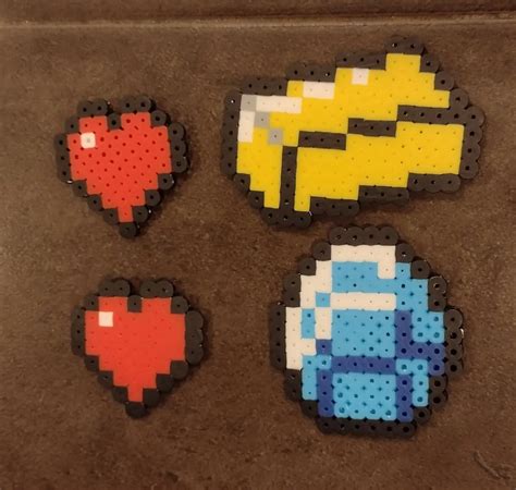 Minecraft Diamond Perler Beads