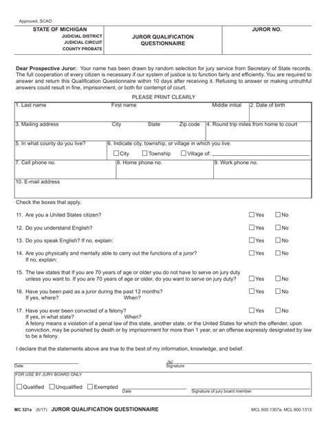 The Importance Of The New Jersey Juror Qualification Questionnaire Everything You Need To Know
