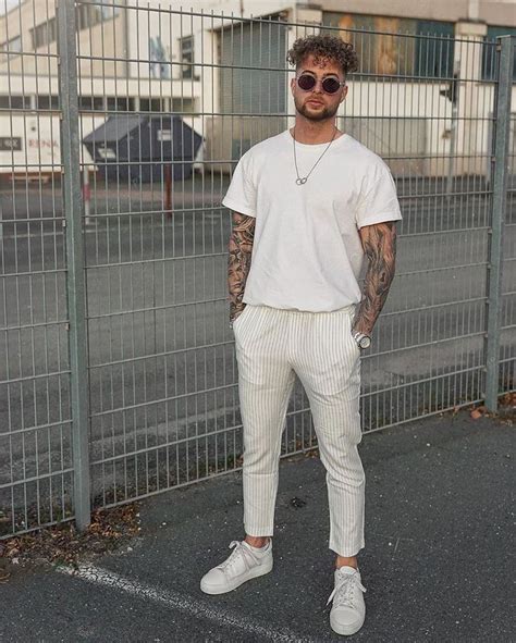 Look Masculino Com Calça Branca - Looks com calça branca | Calça alfaiataria masculina, Look masculino ...