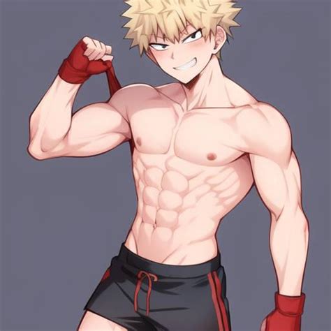 Katsuki Bakugo Shirtless By Dragonfly312 On Deviantart