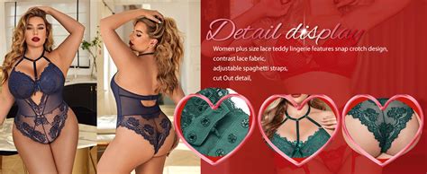 Avidlove Plus Size Lingerie For Women Lace Bodysuit Teddy Lingerie One Piece Babydoll At Amazon